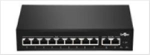 Неуправляемый коммутатор, 9 RJ-45 POE портов (10/100 Мбит/с), 2 RJ-45 Uplink порта (10/100 Мбит/с), бюджет на порт до 30 Вт, общий бюджет до 120Вт.