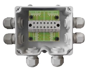 Устройство соединительное взрывозащищённое, маркировка 0Ex ia IIC T6, в корпусе из антистатичного пластика, 2 пластиковых кабельных ввода (6-12), тип клеммников - РМ2