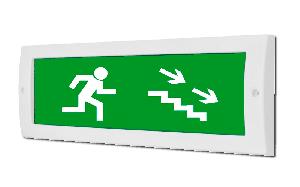 Плоское световое табло, корпус на защёлке, 9-13.8/ 18-27.6В, 26мА, 302x102x19мм, 0.22кг, -30С..+55С, IP52.