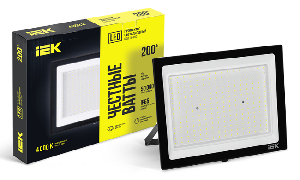 Прожектор LED СДО 06-200 IP65 4000К черный