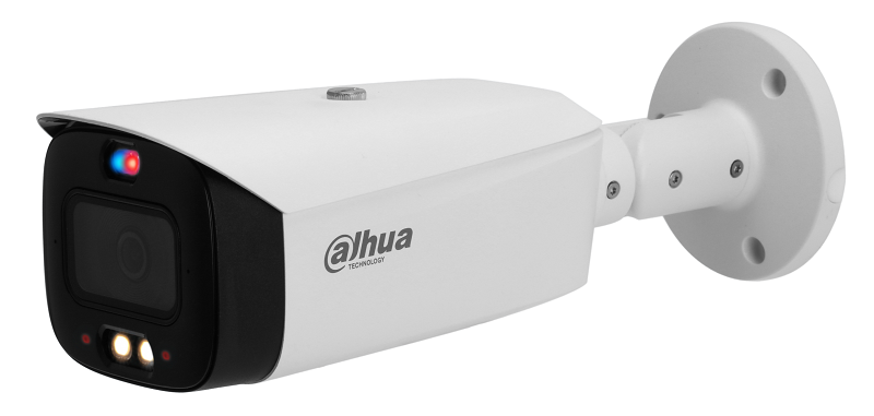 Уличная цилиндрическая IP-видеокамера Full-color с ИИ и активным сдерживанием, 8Мп; 1/2.7” CMOS; объектив 3.6мм; WDR(120дБ); 0.004лк@F1.0; H.265+, H.265, H.264+, H.264, MJPEG; 3 потока до 8Мп@25к/с; видеоаналитика: AcuPick, SMD 4.0 (интеллектуальный детектор движения), AI SSA (Автоматическая адаптация сцены), пересечение линии, контроль зоны; тревожные вх/вых: 1/1; аудиовх/вых: 1/1;&nbsp;&nbsp;встроенные 2 микрофона и громкоговоритель; LED-подсветка до 30м, ИК-подсветка 30м; сигнализация красно-синей подсветкой; MicroSD до 512Гбайт; IP67; 12В(DC), PoE; корпус: металл+пластик