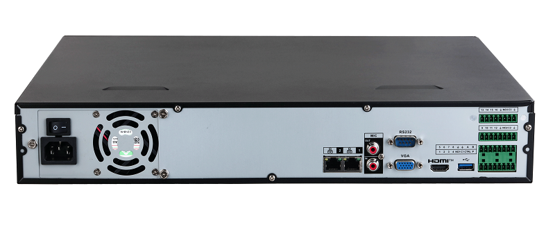 16-канальный IP-видеорегистратор 4K, H.265+ и ИИ, Входящий поток до 256Мбит/с; H.265+, H.265, H.264+, H.264, MJPEG; разрешение до 16Мп; 4 SATA III до 16Тбайт; 16кн@2Mp, 2кн@16Мп; 1 HDMI, 1 VGA; Сеть: 2 RJ45 1000Мбит/с;&nbsp;&nbsp;aудиовх/вых: 1/1; тревожные вх./вых.: 16/4; 100~240В(AC)