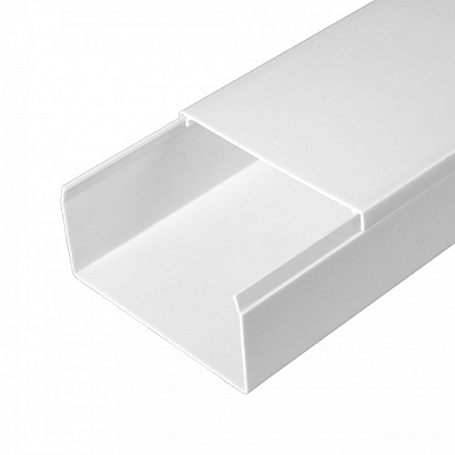 Кабель-канал "Промрукав" белый 2-й замок в п/э 80х40 (30м/уп)