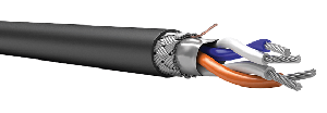 Симметричный кабель для интерфейса RS-485, 1х2х0,60, бухта 200 м, черный