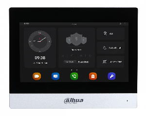 Монитор видеодомофона IP 7-и дюймовый с WiFi 2.4ГГц, серебрянный, 1024x600 разрешение, ёмкостной сенсорный экран; тревожные входы / выходы 6/1; LAN; поддержка micro-SD до 64Гб; Возможность просмотра IP видеокамер; DC 12-24В; 185х147х23мм; Установка - на стену.