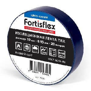 Изолента ПВХ 19х0.15х20 синяя FORTISFLEX