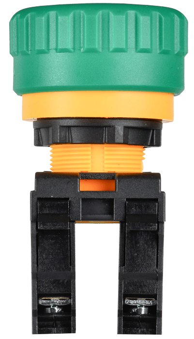 Кнопка "Грибок" поворот. с фикс. 1NO+1NC зелёная MASTER IEK