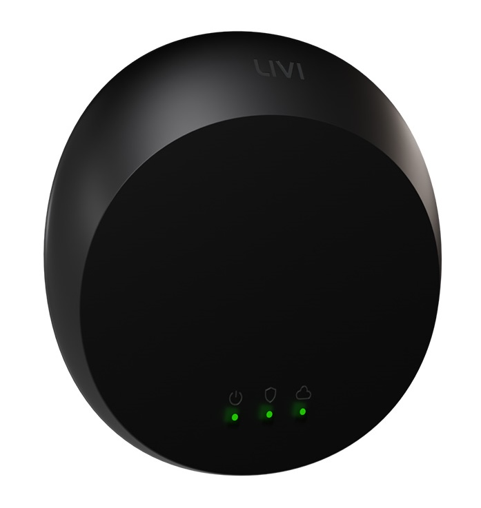 Wi-Fi Хаб системы Livi. Канал связи Wi-Fi 2,4 ГГц. Емкость до 256 радиоустройств Livi, 10 логических разделов. Настройка и управление через мобильное приложение Livi. Диапазон температур от -20 до +55°С. Питание: через адаптер 5 В, 1 А, USB Type C. Комплектность: Хаб, адаптер питания. Дизайн Koishi style.