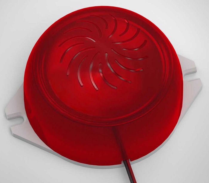 Светоречевой, оповещатель с записанным речевым сообщением, 9…15 В, 0,5 Вт, 50 мА, 70…100 дБ, 85x70x50 мм, IP41,  -30°...+55°С