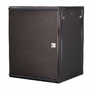 Шкаф 19" телекоммуникационный настенный, 15U 769х600х600 мм, дверь металл, черный