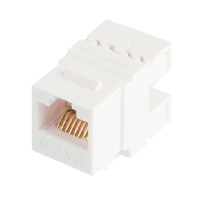 Модуль-вставка Essential Line, типа Keystone, Кат.6 (Класс E), 250МГц, RJ45/8P8C, самозажимной, T568A/B, неэкранированный, белый