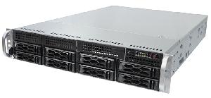 Видеосервер до 32 IP-каналов с предустановленным программным обеспечением Интеллект Х, запись постоянная 24 часа в сутки с разрешением 1920х1080 (Full HD) и суммарным видеопотоком 240 Мбит/с. Серверный корпус 19” 2U (437х89х647 мм), Astra Linux SE «Орёл», полезный архив ёмкостью 70 Тб (жёсткие диски HDD в комплекте с сервером), 1хHDMI, 1xDisplayPort, 1x DVI.