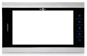 Монитор видеодомофона 10", AHD, 4-х проводная линия связи, поддержка 2-х панелей вызова, поддержка 5 доп. мониторов, поддержка 2 доп. камер и охранных датчиков, фото/видео запись, поддержка SD карт памяти, серебряный