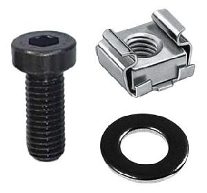Комплект крепежа (винт М5 чёрный, гайка кузовная М5, шайба 5 чёрная&nbsp;&nbsp;по 40шт.) (ФКЕС 305611.010)