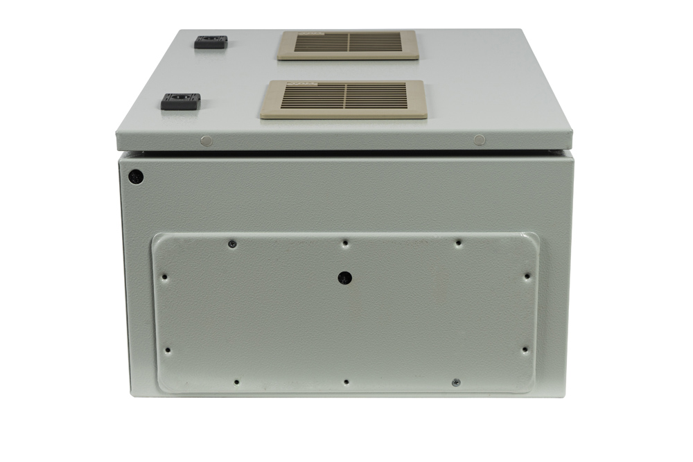 Специализированный уличный термошкаф с обогревом и вентиляцией. Металлический корпус 500х400х250мм, IP55, -65С - +50С. УХЛ 1.