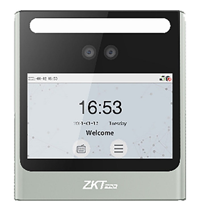 Мультибиометрический терминал распознавания лиц, с WIFI и EM, дисплей 4.3" TFT, память шаблонов: лиц 500, карт 1000 (опция), журнал событий 150 тыс. Считыватель RFID. WIFI.