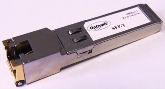 Витая пара, SFP 1000Base-T, (1Гбит/с, разъем RJ-45, дальность до 100м.