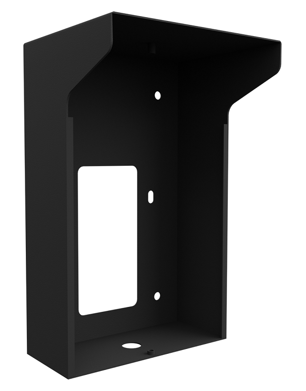 Кронштейн для накладного монтажа с козырьком для считывателя CR-02B. Размер: 103x161x80мм. Цвет черный