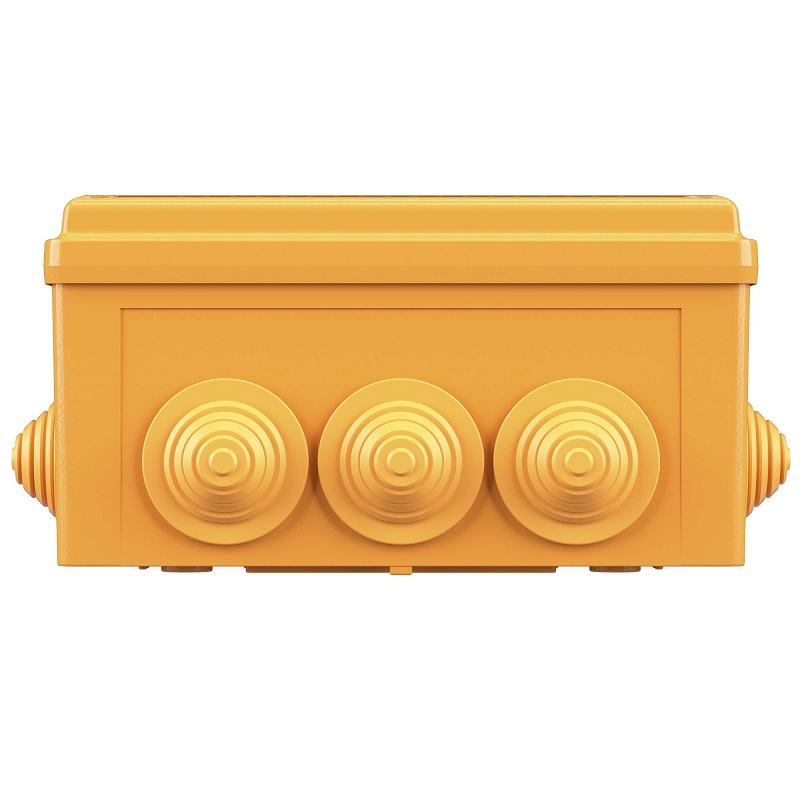 Коробка пластиковая FS с кабельными вводами и клеммниками, IP55, 150х110х70 мм, 4р, 450V, 32A, 10 мм2, нерж.контакт