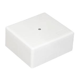 Коробка огнестойкая с гладкими стенками без галогена; 4P, (1,5-2,5 мм2), E15…E110, IP41, 75х75х40мм. Цвет белый