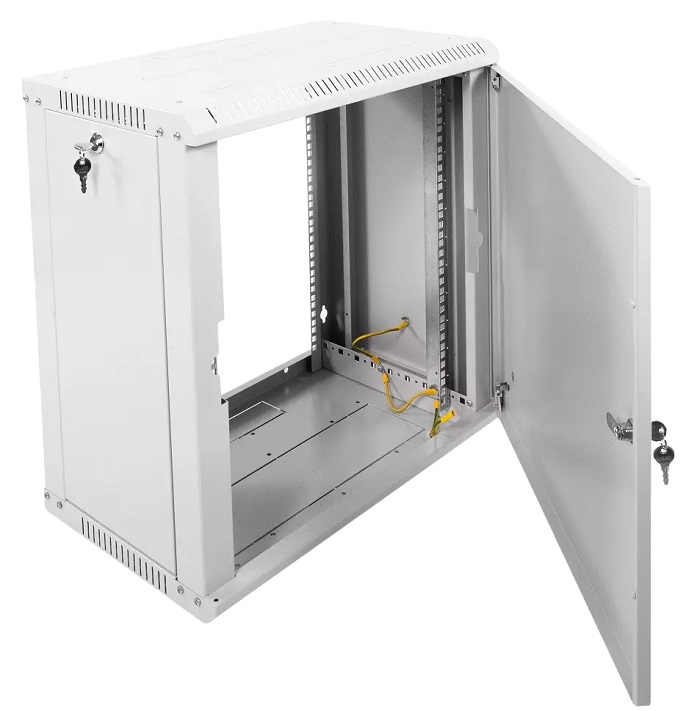 Шкаф телекоммуникационный настенный разборный ЭКОНОМ 12U (600 × 350) дверь металл