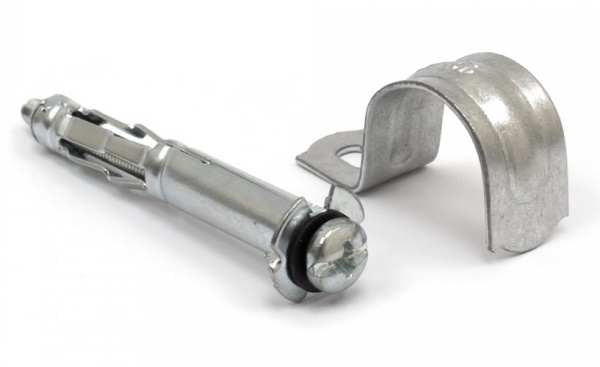 Комплекты для крепления ОКЛ с использованием дюбеля Молли М4х54 и скобы СМО d19-20 мм (100 шт)