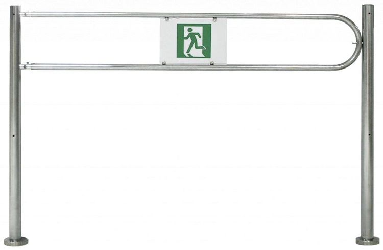 универсальная (левая / правая). Цвет – хром. Высота 1 м (В=770), 2 муфты под трубу 25 мм, антивандальная, с механизмом регулировки положения рамки