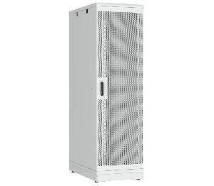 Напольный шкаф 19", 42U, перфорированные двери, металлические стенки, Ш600хВ2010хГ1000мм, в разобранном виде, серый