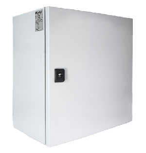 Всепогодный коммутационный узел с обогревом для монтажа и установки оборудования, 600х600х250 мм. для монтажа оборудования размером до 350х350х220 мм. Обогрев 200 Вт/220V. Питание ВКУ 220VАС. Блок питания 12V/480W