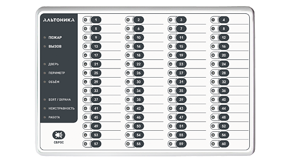 Блок выносной индикации предназначен для отображения состояния и тревог от тревожных кнопок и объектовых приборов. Подключается к приёмнику RS-200RD