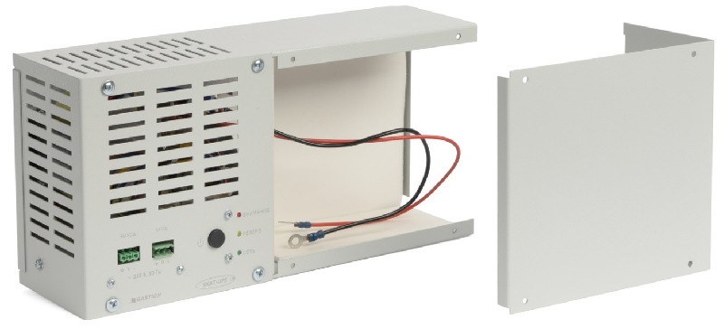 ИБП 220В, 800 ВА, (500 Вт), наличие внутреннего отсека под АКБ емкостью 17 Ач, модифицированный синус, Крепление на DIN-рейку