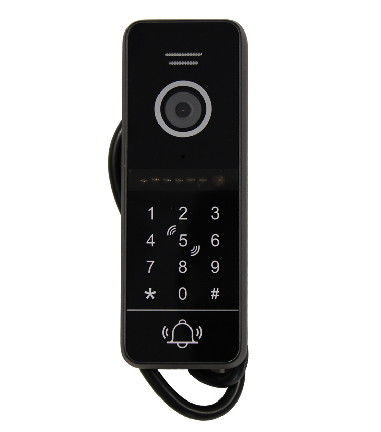 Вызывная панель в/домофона, (Чёрная), AHD 2Mpx, 1080P/720P/CVBS (переключение), на одного абонента. 