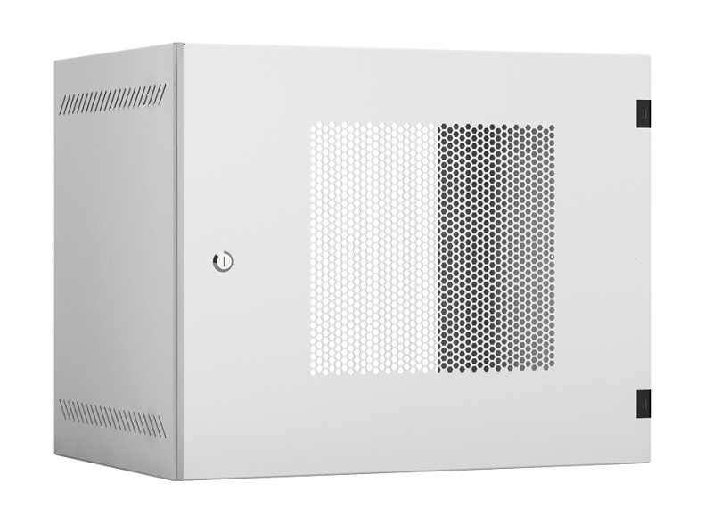 EC-WA-095440-W-P-GY - Настенный шкаф 19", 9U, перфорированная дверь, Ш540хВ440хГ400мм, 1 пара монтажных направляющих, сварной, серый Настенный шкаф 19", 9U, перфорированная дверь, Ш540хВ440хГ400мм, 1 пара монтажных направляющих, сварной, серый