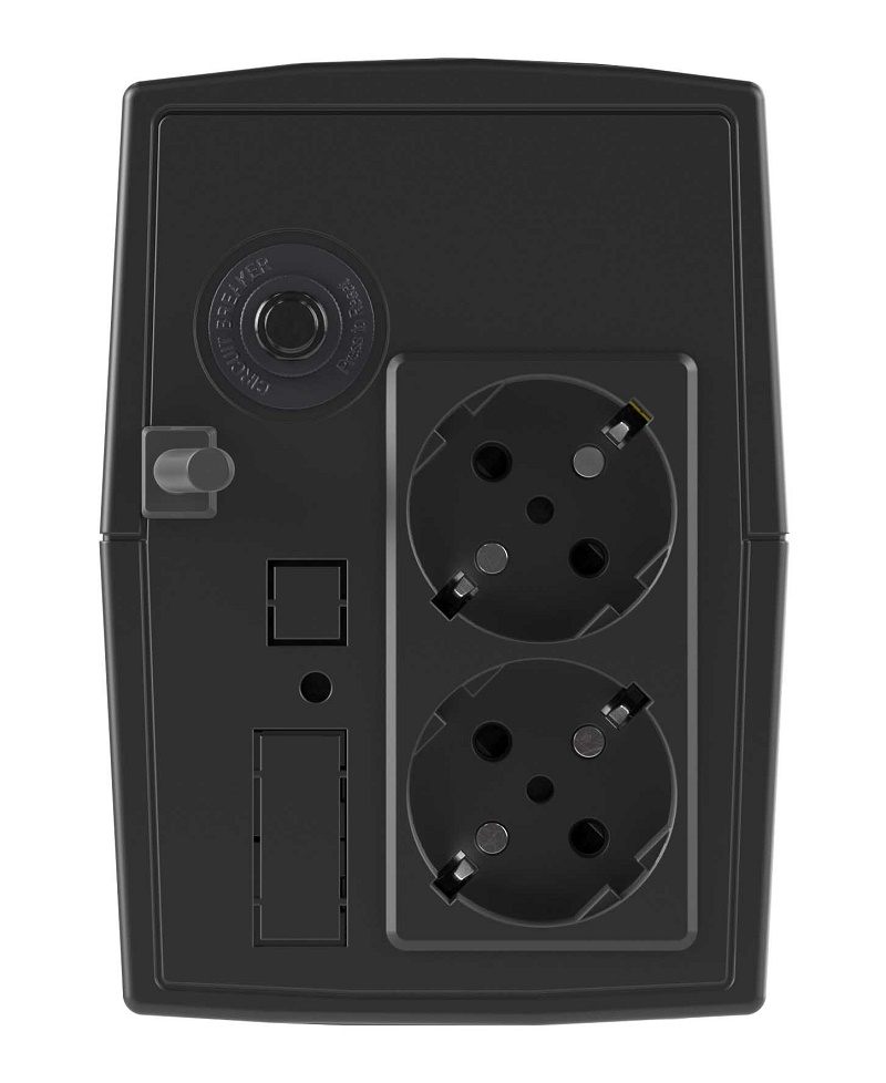 Линейно-интерактивный ИБП ДКС серии Info, 800 ВА/480 Вт, 1/1, 2xSchuko, 1x8Aч