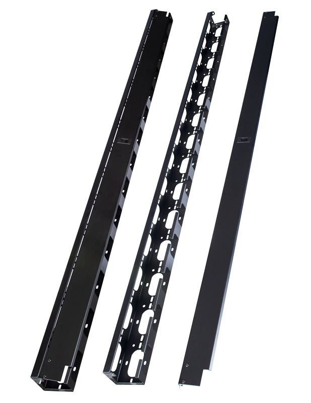 Вертикальный каб. организатор 42U для шкафов шириной 800мм, чер. 2шт.