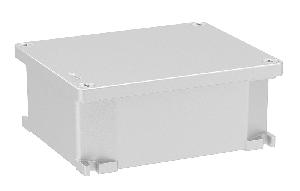 Коробка ответвительная алюминиевая окрашенная, IP66/IP67, RAL9006, 128х103х55мм