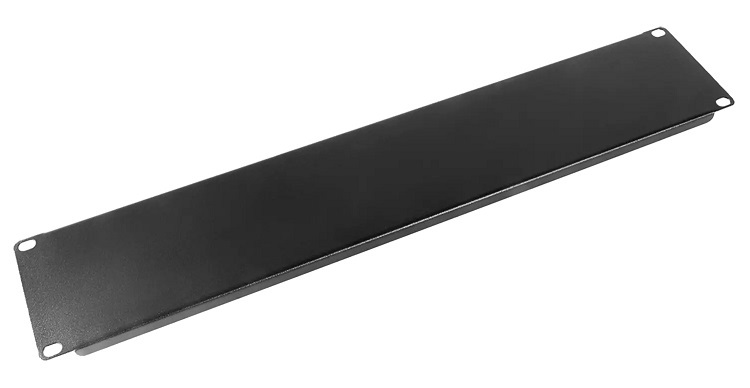 Фальшпанель в шкаф 19" 2U, цвет черный