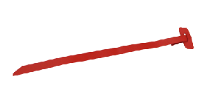 Хомут (красный) КФСТ.735322.097 140 мм из стальной ленты с пряжкой 100шт