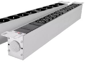 Блок розеток Rem-32 с инд., 12 IEC 60320 C13, 32 А, алюм., 19", колодка