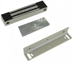 Электромагнитный влагозащищенный замок IP67, 12V DC, 0,4 A, усилие 100 кг, 180x33x23 мм. Масса 600 г, уголок в комплекте. -40°С…+40°С, Цвет серый.