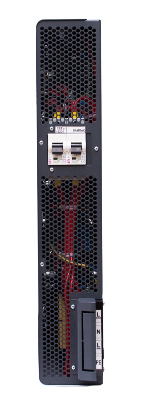 Стабилизатор переменного напряжения инверторный (с двойным преобразованием) однофазный, чистая синусоида; P-нагр.15 кВА/13.5 кВт, U-вх.90…310В, U-вых.220…230 (с шагом 1В), I-вых.68 А; IP20, t-раб.+5…+40°C, 480х535х103 мм