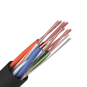 Кабель для компьютерных сетей UTP4-CAT5e, 305 м, медь, 0,47 мм, внешний черный