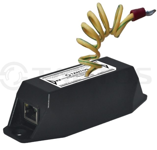 Одноканальное устройство грозозащиты Gigabit Ethernet и PoE (до 4КВ)