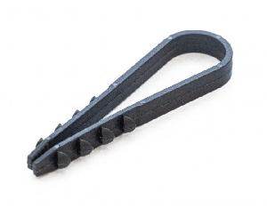 Дюбель-хомут для круглого кабеля d5-10 мм черный (100 шт/уп)