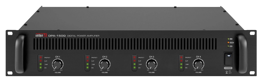 Четырехканальный трансляционный цифровой усилитель мощности, 4х150 Вт