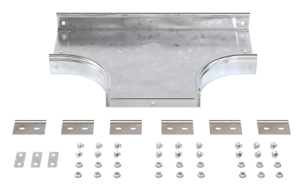 Ответвитель DPT Т-образный горизонтальный 200х50 в комплекте с крепежными элементами и соединит. пластинами, необходимыми для монтажа