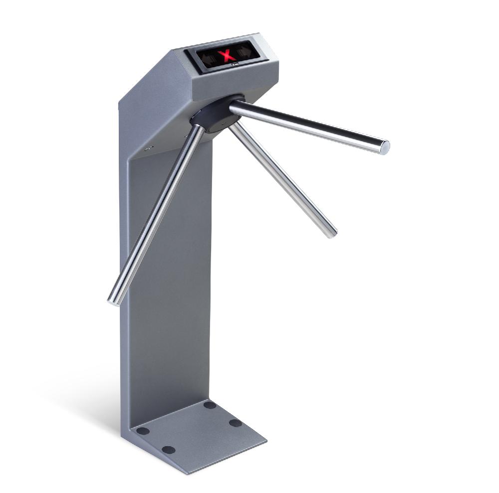 Стойка турникета эл/мех, Без преграждающих планок,c блоком управления, темно-серый цвет,&nbsp;&nbsp;высота 1050 мм, ширина прохода 810мм., табло индикации, Без преграждающих планок, пульт управления, установка в закрытых помещениях.