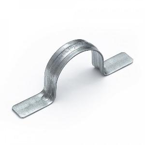 Скоба металлическая двухлапковая СМД d31-32 мм для монтажного пистолета (без отверстий) (50шт/уп)