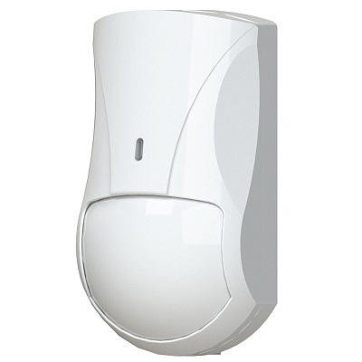 Извещатель охранный комбинированно-совмещённый ИК+радиоволновый РВ объемный с выбором режимов работы (И/ИЛИ); зона обнаружения ИК 10 м х 90°, дальность зоны обнаружения РВ 12 м, иммунитет к животным до 10 кг