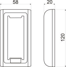Считыватель металлический корпус, считыватель EM Marine, HID PROX II, Temic, ibutton, W26